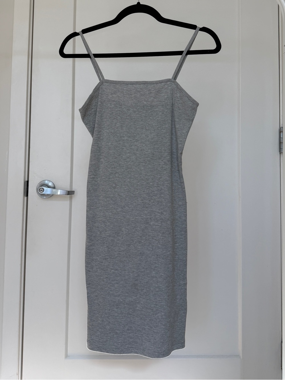 Topshop Light Heather Gray Mini Dress